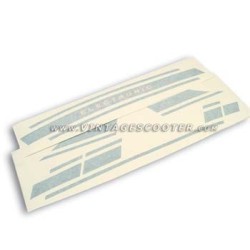 Kit adhésifs Ailes & Garde boue Vespa 125 Primavera ET3 bleu